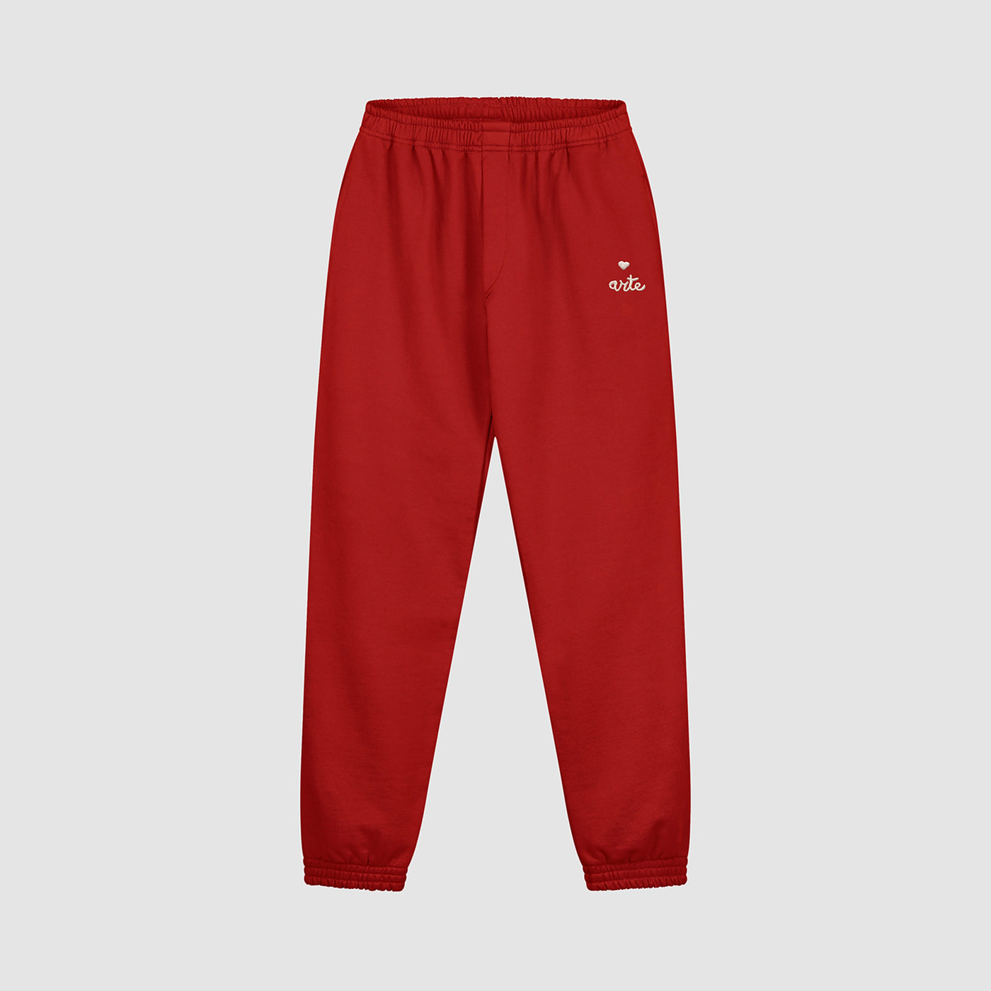 Heart Logo Sweatpants - Red