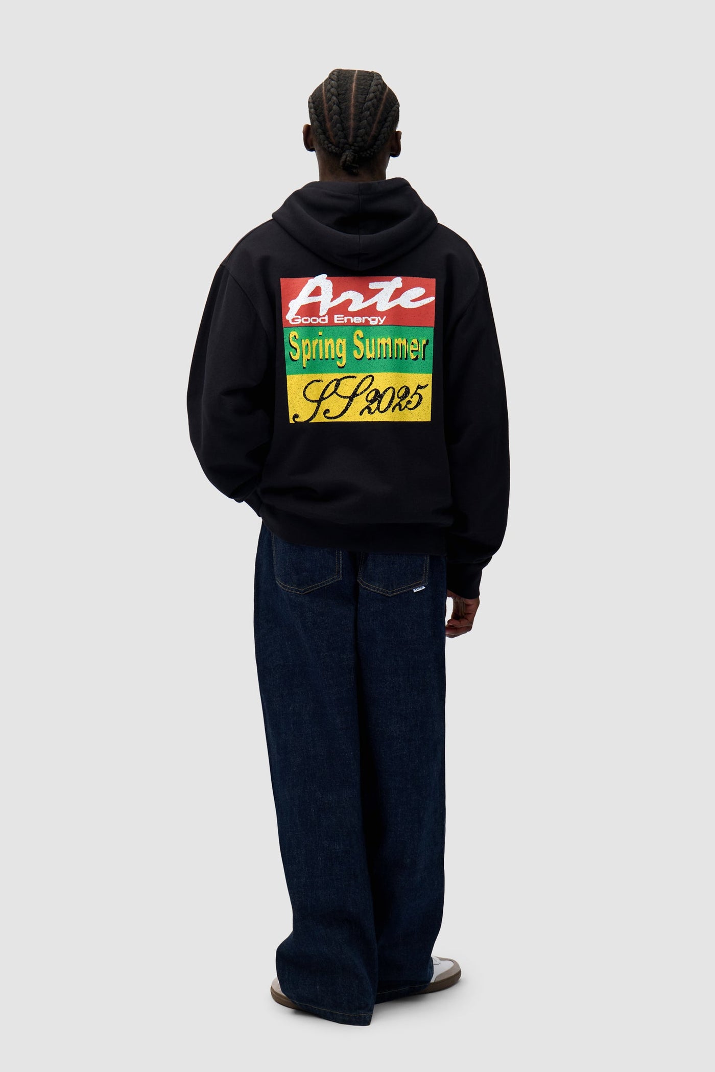 Energy Print Hoodie - Black