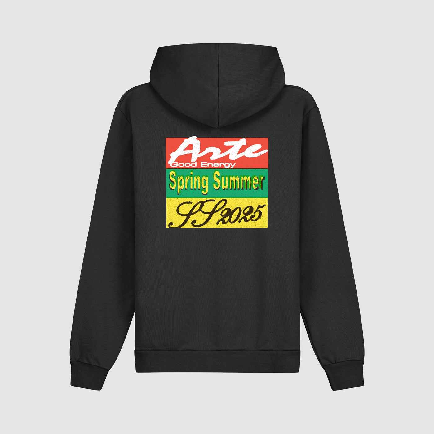 Energy Print Hoodie - Black