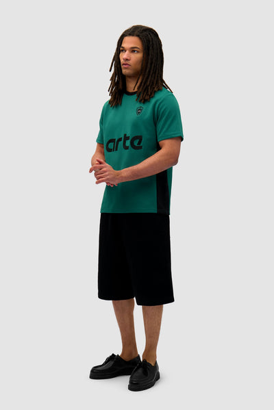 Footbal T-shirt - Green/Black