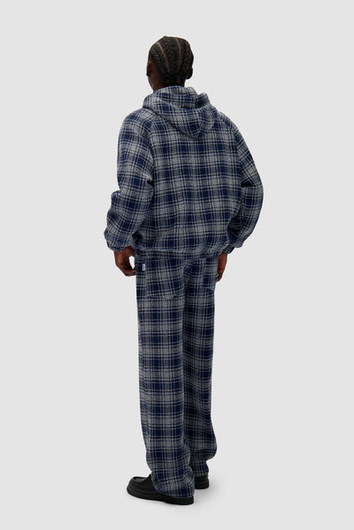 Square Fabric Pants - Plaid