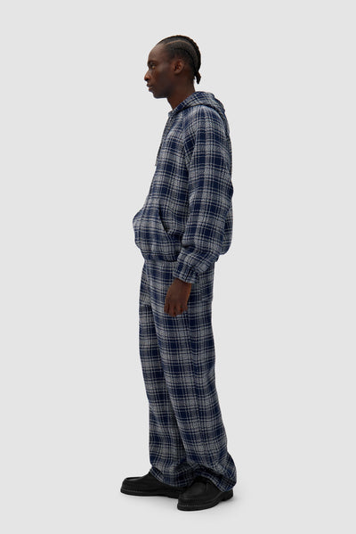 Square Fabric Pants - Plaid